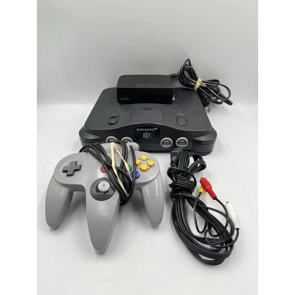 Nintendo 64 N64 Console Bundle Complete with 1 Official Controller & OEM Cords